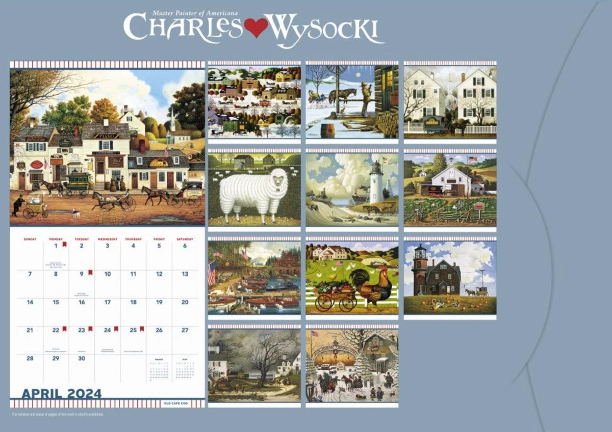 Charles Wysocki Americana Calendar 2025
