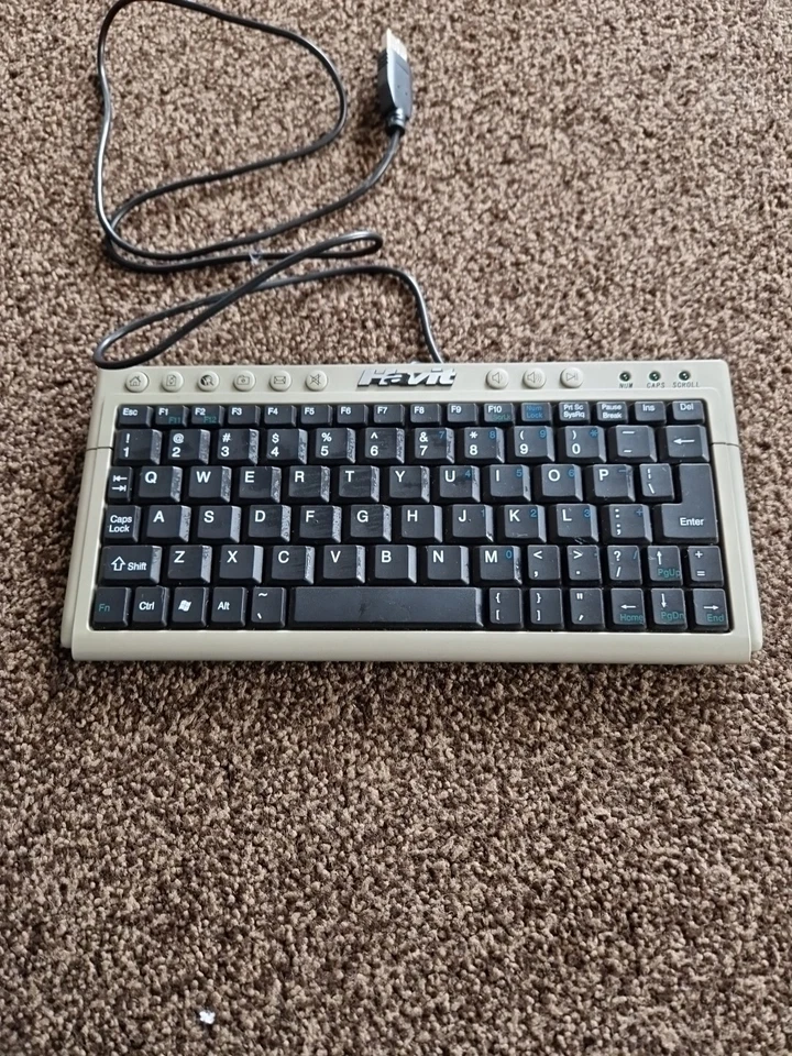 Havit Mini Keyboard PC Keyboard Wired USB PC Laptop Key Board Slimlink AS-2366 - Image 3 of 4