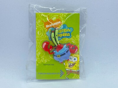 MR KRABS - SPONGEBOB SCHWAMMKOPF Gummi Pin Anstecker UNGEÖFFNET IN OVP