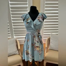 Maeve x Anthropologie | Rosalia Floral Wrap Dress - Size 0