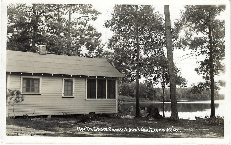 Iron's MI The North Shore Camp on Loon Lake RPPC
