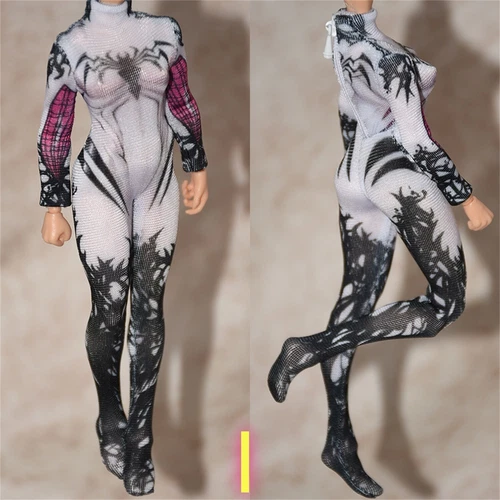 1/12 weibliche Strumpfhosen Kampf Overall Body Kleidung Passform 6" TBL PH Actionfigur - Bild 6 von 40