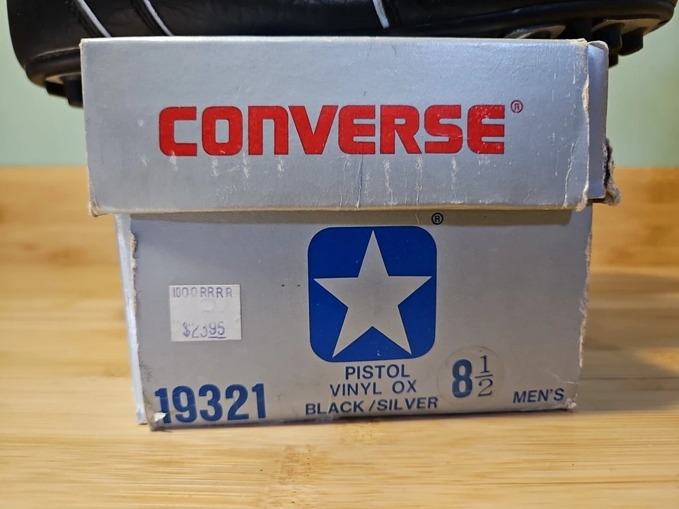 Botines de fútbol Converse pistola sintética vinilo OX talla 8,5 negros nuevos en caja nuevos en caja Foto 2 de 4