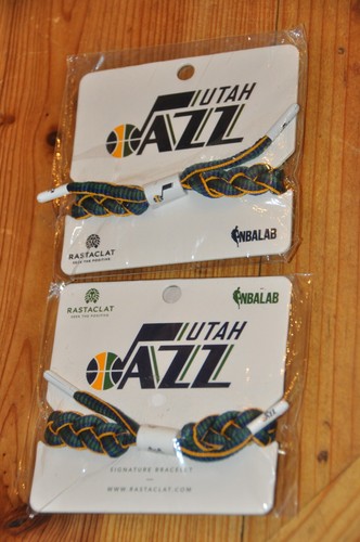 Utah Jazz RASTACLAT BRACELET lot of 2 2021-22 season NEW IN PACKAGE