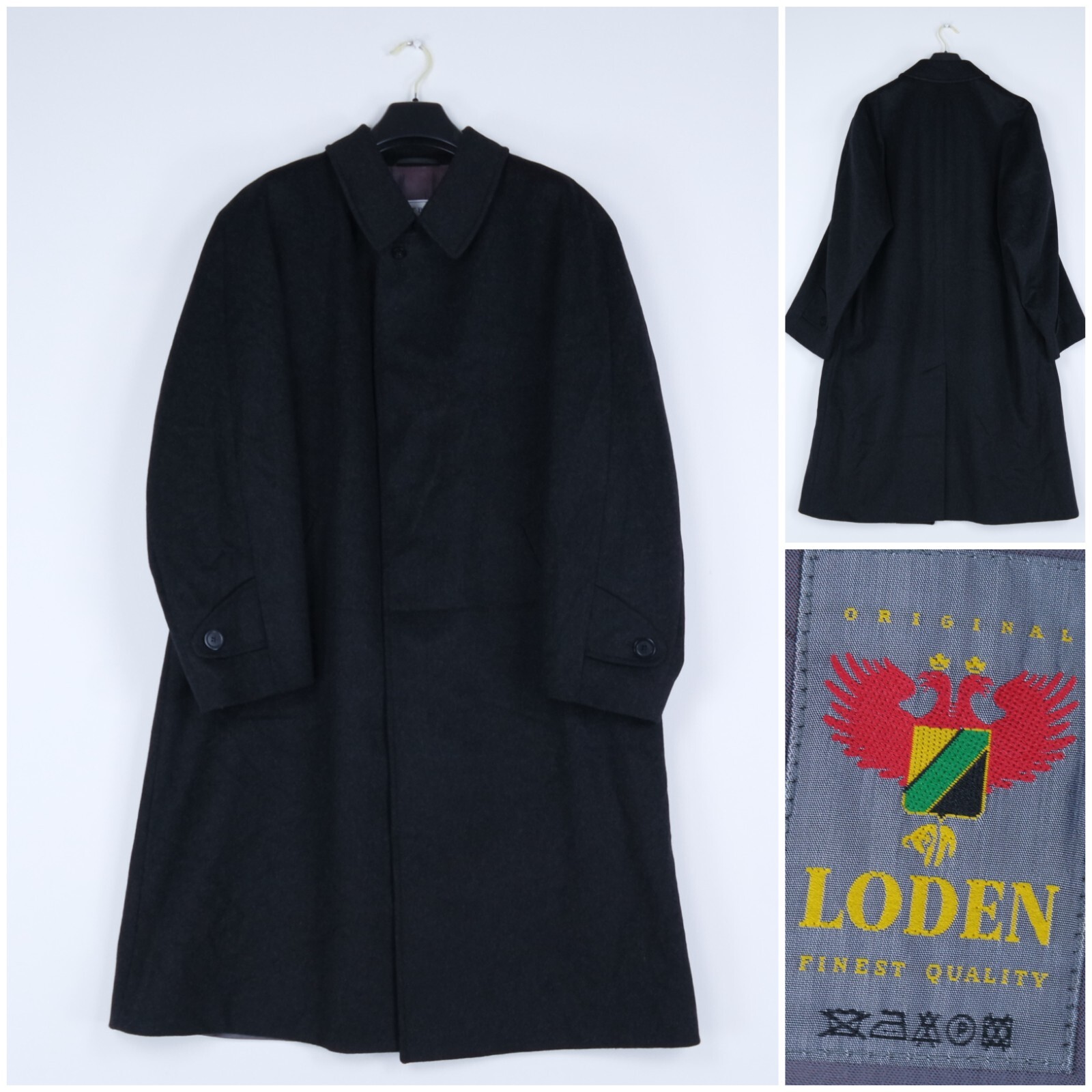 Mens WESTBURY Trachten Coat XL Size UK 46 Tyrol Charcoal Loden Wool Overcoat