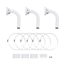3pcs Wireless Bridge Bracket Wall-Mounted Mount Pole for Outdoor AP Bridge CPE