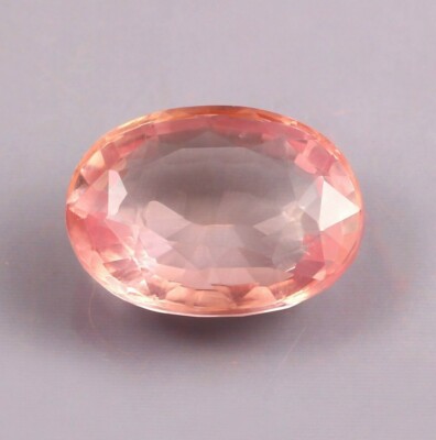AAA 16.35 C Ceylon Padparadscha Sapphire Loose Oval Gemstone Cut Genuine Jewelry