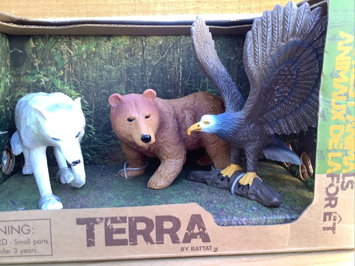 Battat Terra Wildlife Animal Toys NEW Terra Forest Animals Mini