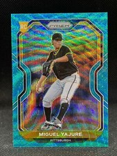 2021 Panini Prizm Teal Wave Prizm Tier II RC #165 Miguel Yajure