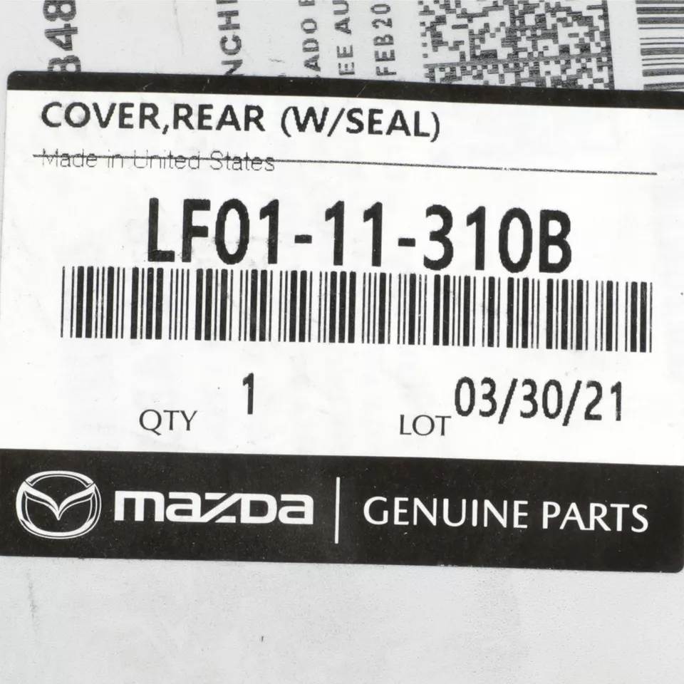 Cubierta trasera del cárter de aceite con junta OEM 2001-2014 Mazda 3 5 6 CX-7 NUEVO LF01-11-310B Foto 3 de 3