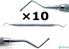 10  Dental Excavator 815-A, Restorative Double Ended Endo Spoon 1.2mm Instrument