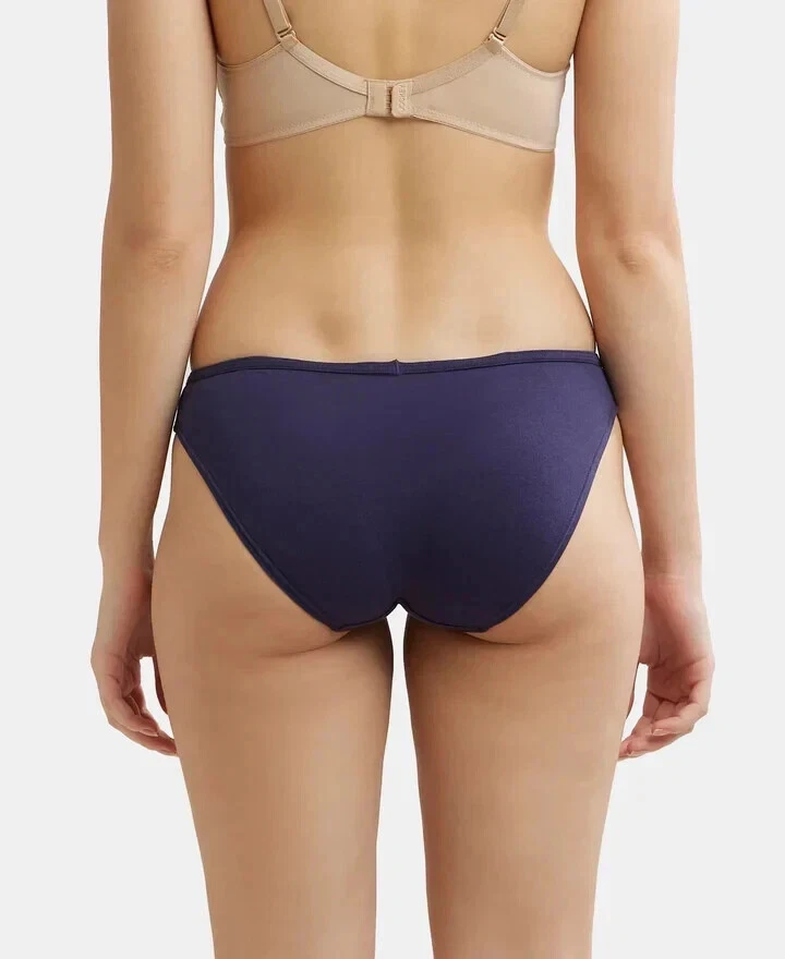 Jockey Coverage Super Combed Cotton Elastane Stretch Bikini With Concealed Waist - Image 3 of 4