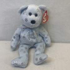 Ty  Beanie Baby Christmas Flaky the Snowflake Bear Mint with Mint Tag