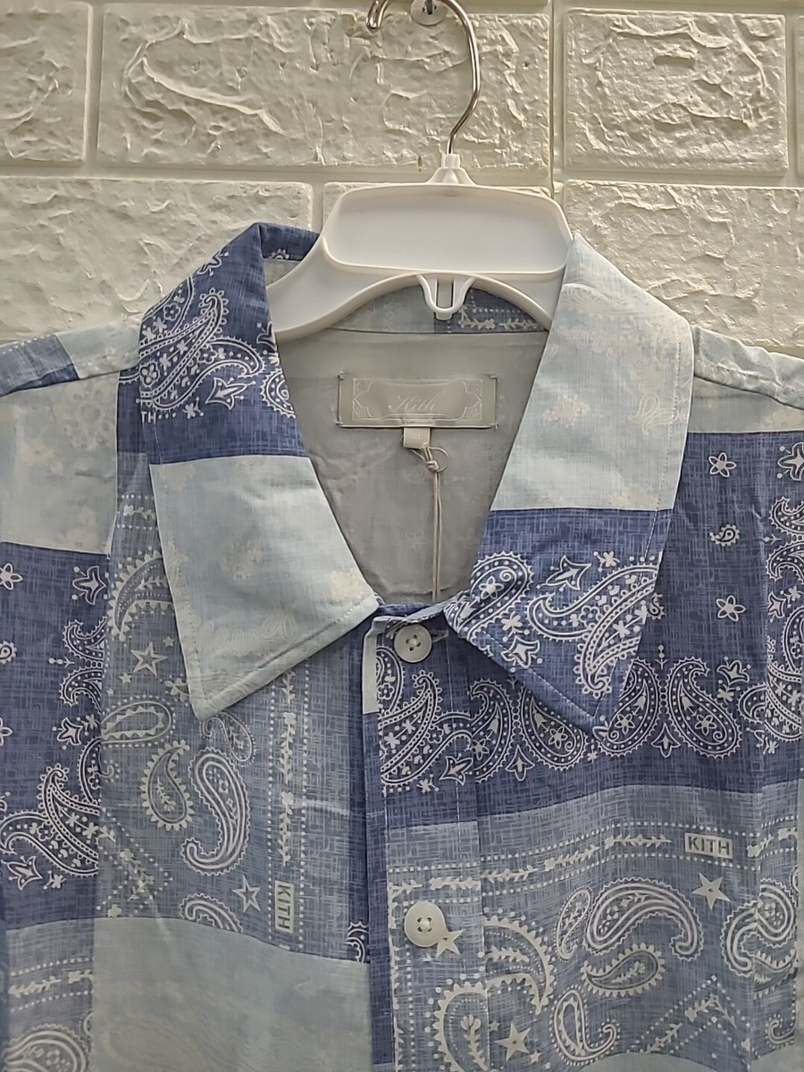 正規品KITH NYC Paisley Overshirt ペイズリー柄 シャツ Kith-Washed-Paisley-Long-