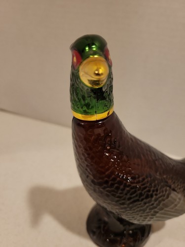 VINTAGE 1970'S AVON PHEASANT DECANTER - Avon Leather After Shave - Empty Bottle - Imagen 6 de 7
