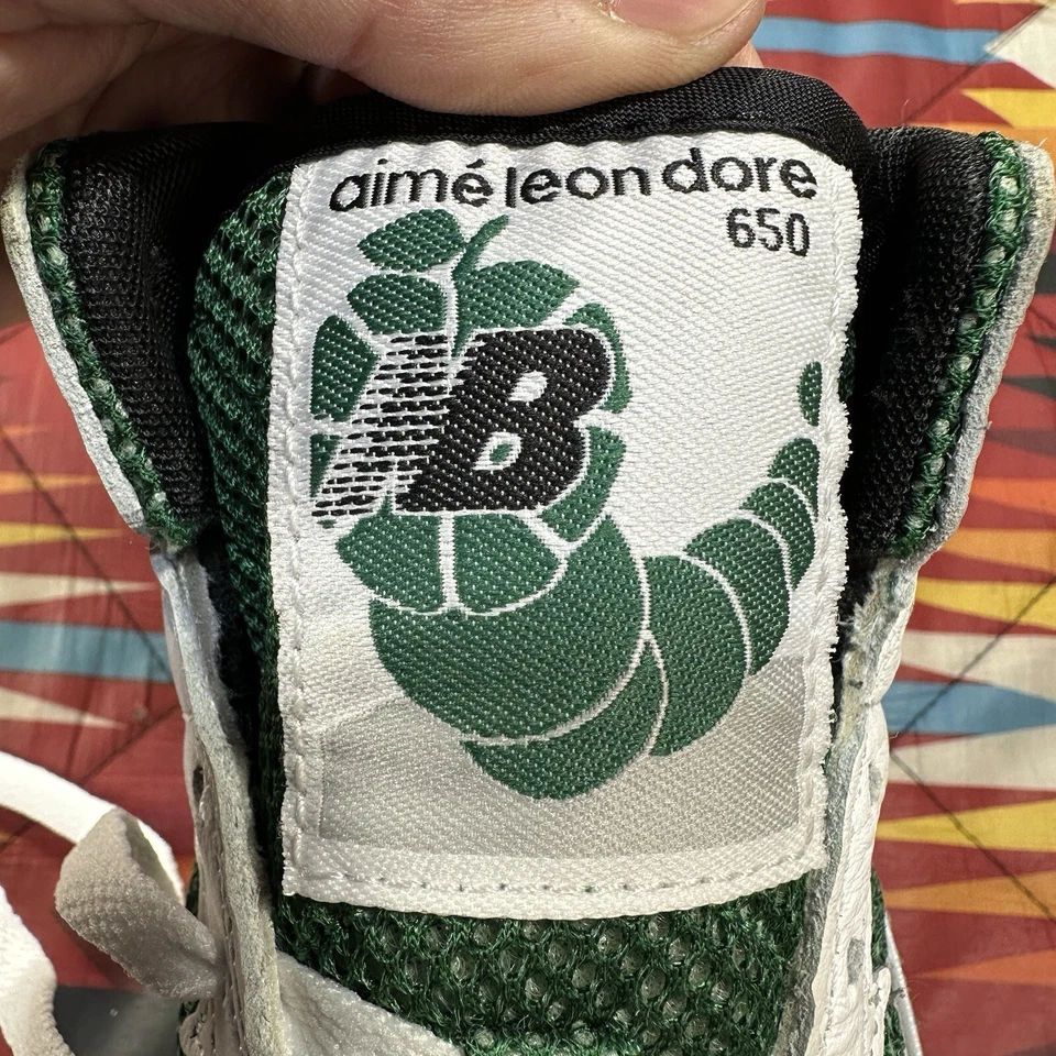 Aime Leon Dore x New Balance 650 Leon Dore White/Green BB650RL1 Mens 6 Women 7.5 - Image 2 of 4