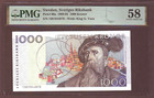 Sweden 1000 Kronor (199)1 Pmg Choice Aunc 58