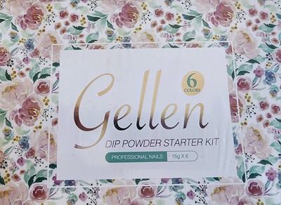 SET OF 2 - Gellen Dip Powder Nail Starter Kit 6 Colors Professional Nails