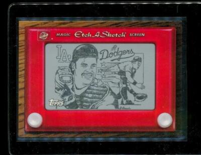 LAドジャース スケッチカード Vintage 1997 TOPPS MAGIC ETCH A SKETCH Baseball Card ES6 MIKE