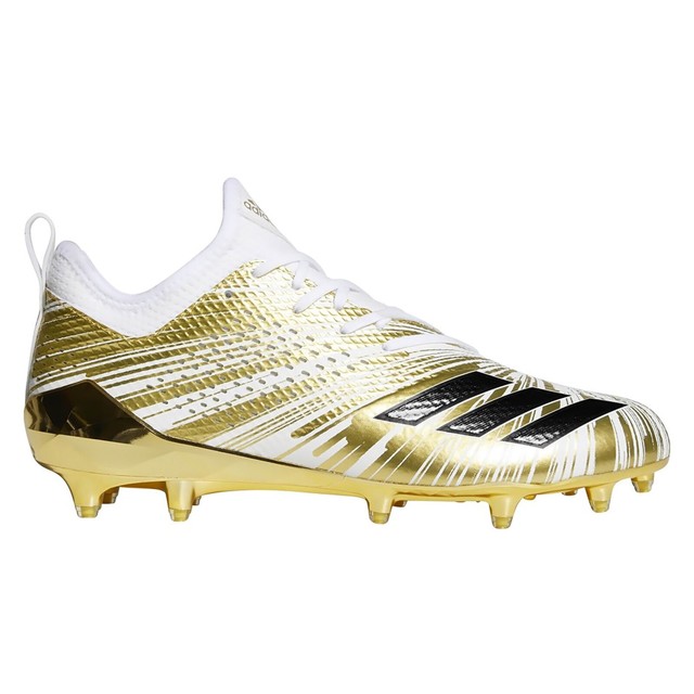 adidas football cleats gold and white