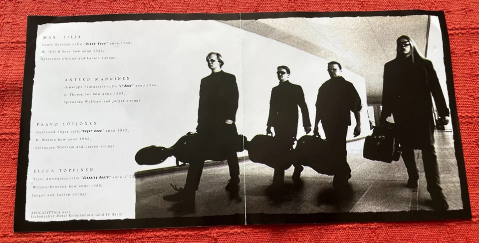 APOCALYPTICA CD ALBUM - PLAYS METALLICA BY FOUR CELLOS - Изображение 3 из 4