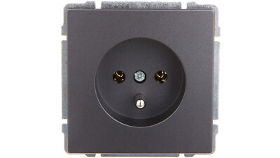 KOS-ELEKTRO SYSTEM SP.Z OO KOS66 Einzelsockel mit Graphit 666034 Steckdose