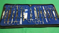 71 US MILITARY FIELD MINOR SURGERY SURGICAL VETERINARY DENTAL INSTRUMENTS KT