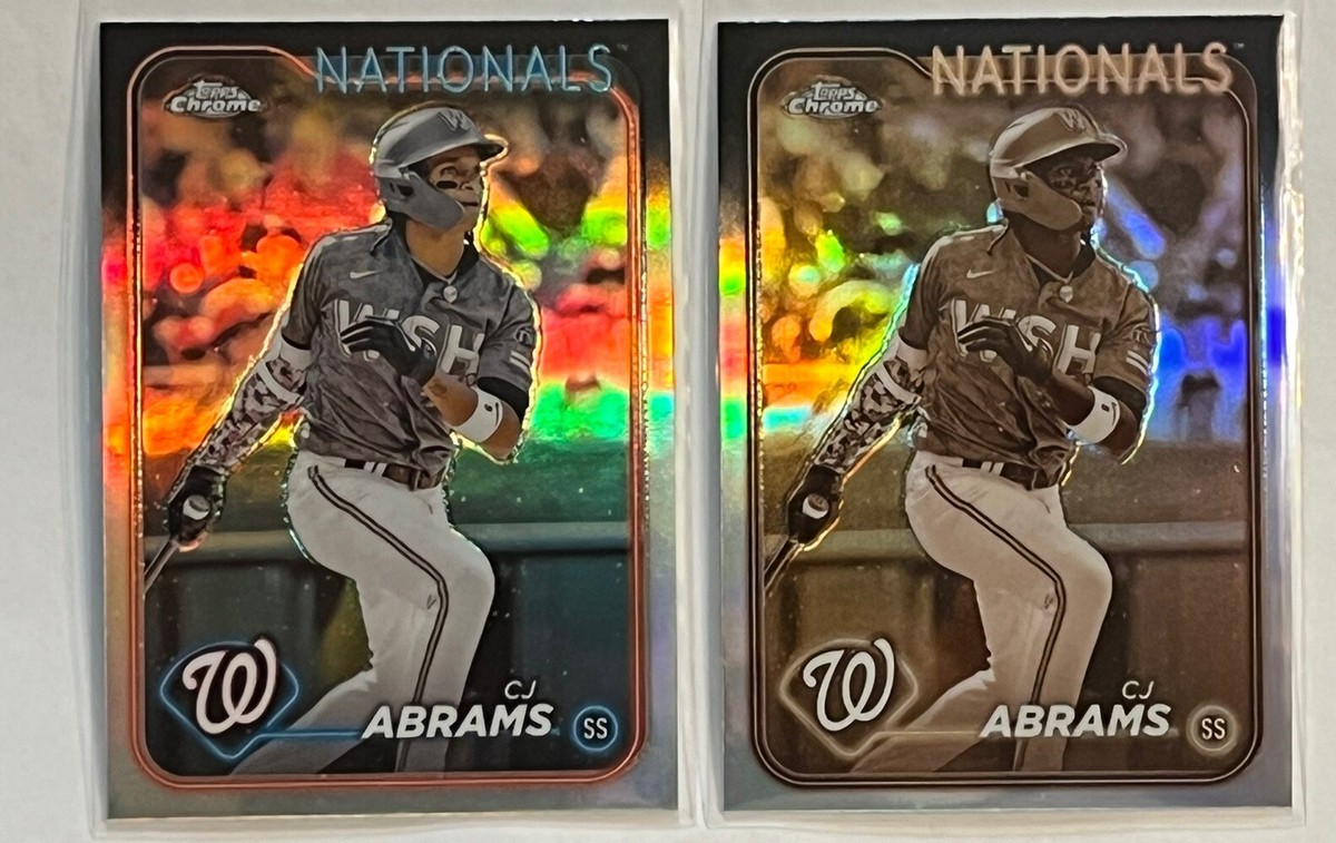 2024 Topps Chrome CJ Abrams Lot x1 Sepia x1 Refractor