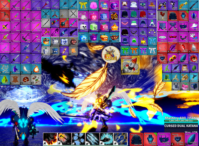 Blox Fruit LV2600 4 Race V4 GP 2x LEVI Shield/Heart+Dark Coat CDK SA HS SG GDHMN