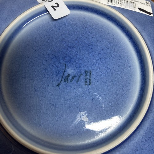 Jars France Ceramics Bleu Chardon Dessert Plate blue 20 cm new - Picture 5 of 6