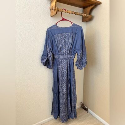 free people modern kimono maxi dress Free People Women's Modern Kimono Maxi Dress Lace Up Casual Ivory Size S