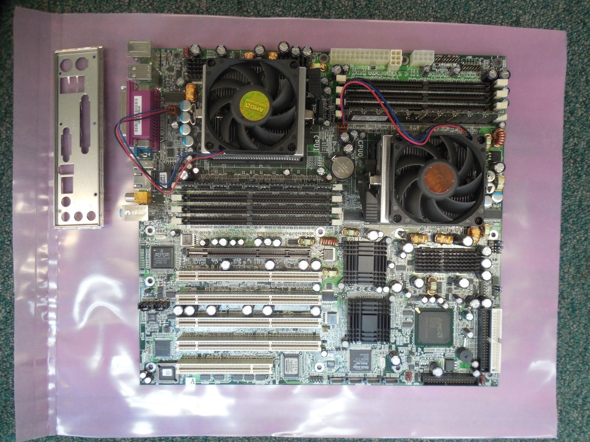 TYAN THUNDER K8W SERVER MOTHERBOARD COMBO S2885 ANRF DUAL