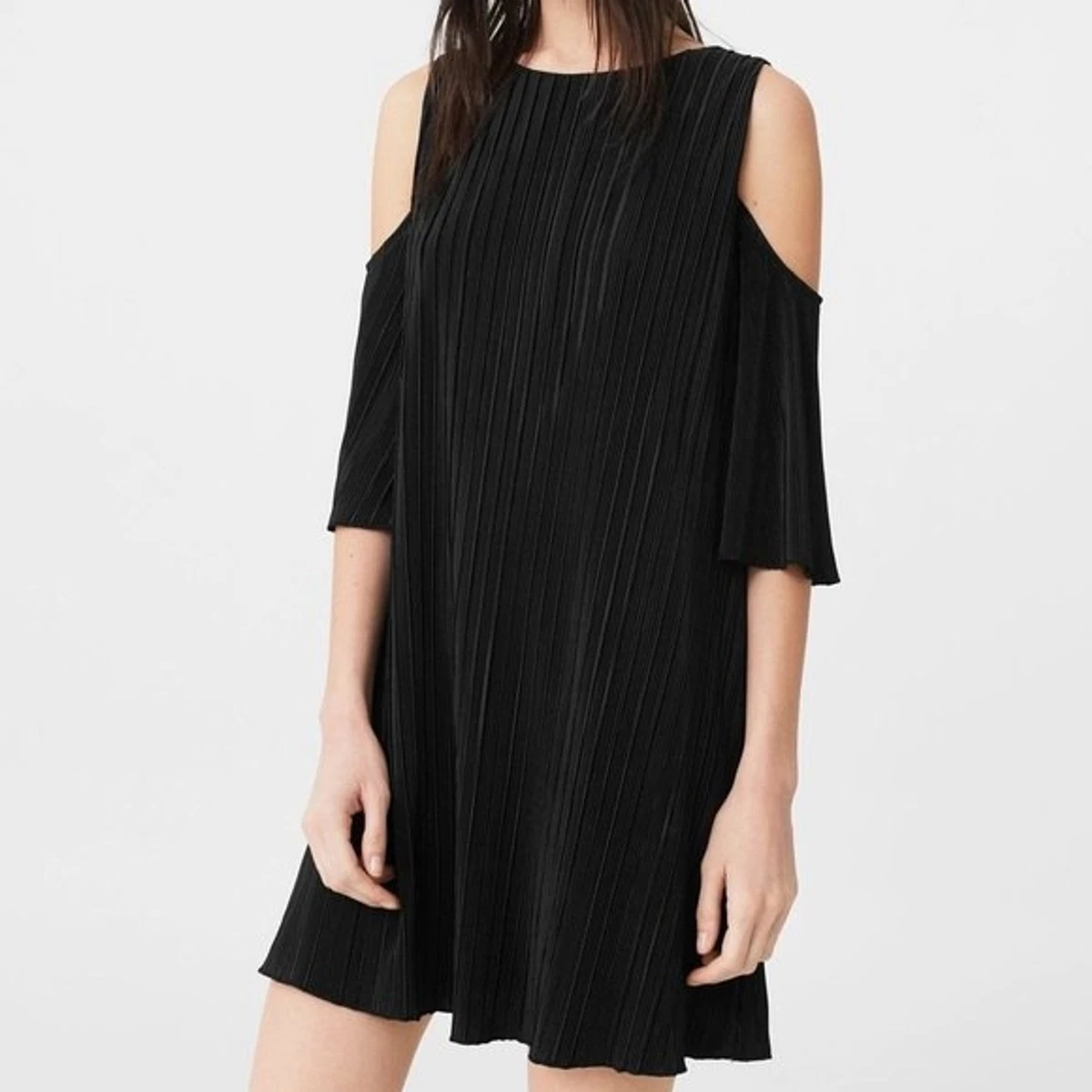 Mango cold deals shoulder dress