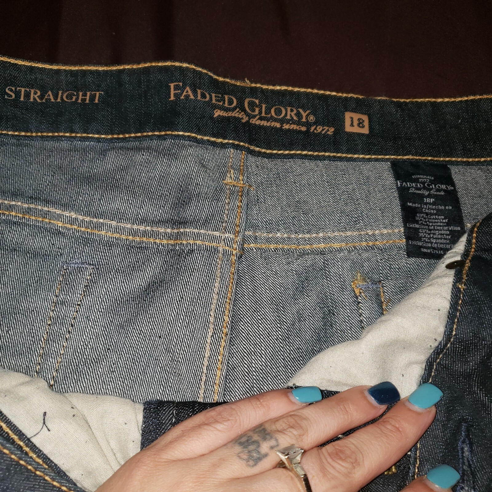 Faded Glory women jeans size 18 eBay