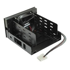 Dual 5.25 in. Drive Bay to Triple 3.5 in. HDD Cooling Box