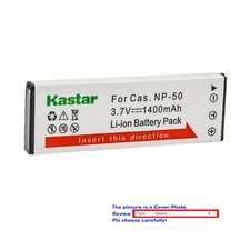 Kastar Replacement Battery Pack for Casio NP-50 CNP-50 CNP50 NP-50DBA Battery