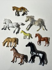 Vintage Horse Figure Lot 0f 8 Toys 90s Rearing Stallion Paint Saddled Pony Play