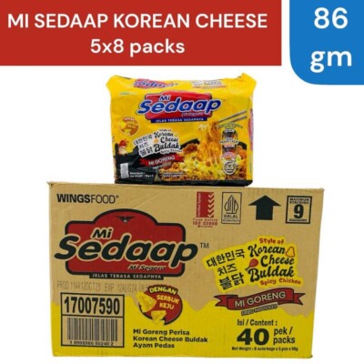 40 Pack Mi Sedap Korean Cheese Buldak Spicy Chicken Flavor Delivered Duty Paid