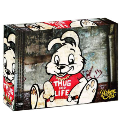 Puzzle Urban Art - Banksy - Thug For Life 1000 Teile