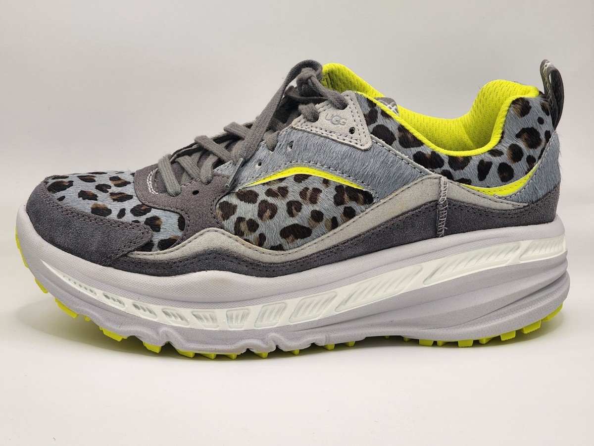 UGG CA805 LEOPARD ALL GENDER SNEAKER DARK GREY MEN US 9 / WOMEN US