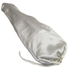 New High Quality Matte Satin Fabric Violin Bag 4/4 Full Size - White Color