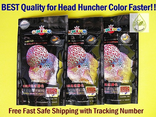 3 Best OKIKO Platinum Flowerhorn Cichlid Food Head Huncher Color Faster EXP.2026 - Picture 2 of 8
