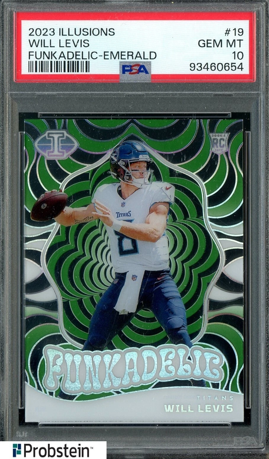 Will Levis Panini Illusions Funkadelic #19 Emerald