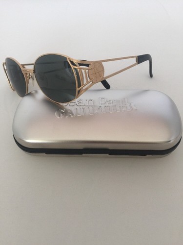 VINTAGE JEAN PAUL GAULTIER JPG 58-6102 Sunglasses C. Gold G-15 Lens Chris Brown - Picture 11 of 12