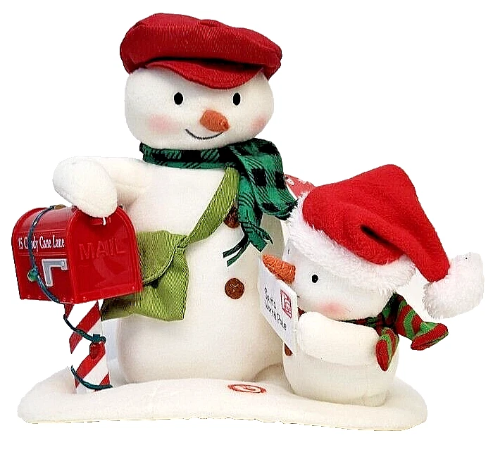 2018 Hallmark Jingle Pals Special Delivery Plush Snowmen Mailbox Letter