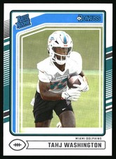 2024 Donruss Tahj Washington #346 RC Miami Dolphins
