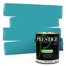 PRESTIGE Exterior Paint And Primer In One, Bermuda Bay, Satin, 1 Gallon