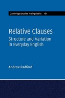 Relative Clauses Andrew Radford Taschenbuch Kartoniert / Broschiert Englisch
