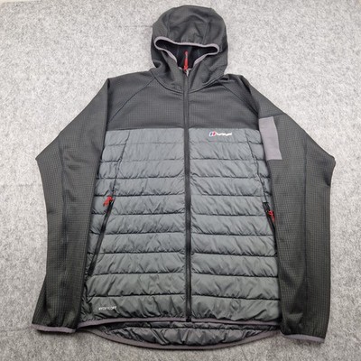 Berghaus Jacket Mens Extra Large Grey Hydroloft Hybrid Insulated