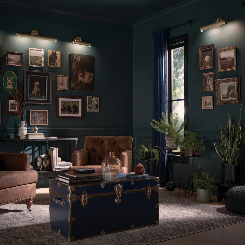 Luz de imagen Kichler 52649 Midi 12" W - negra Foto 4 de 4